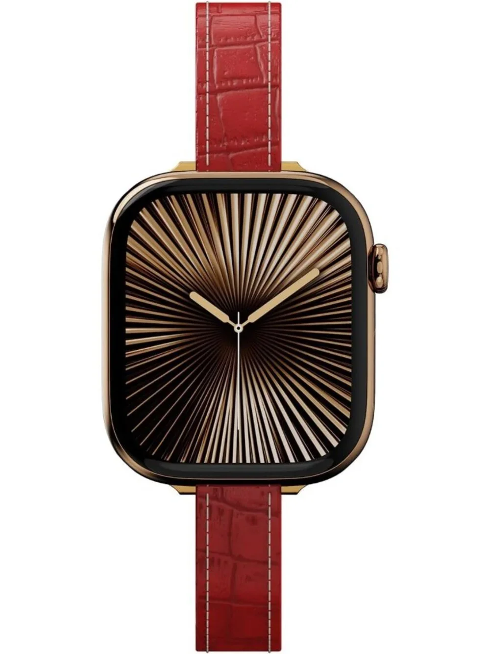 Stylish Slim Leather Band for Apple Watch | Iconic H Buckle Design, Durable